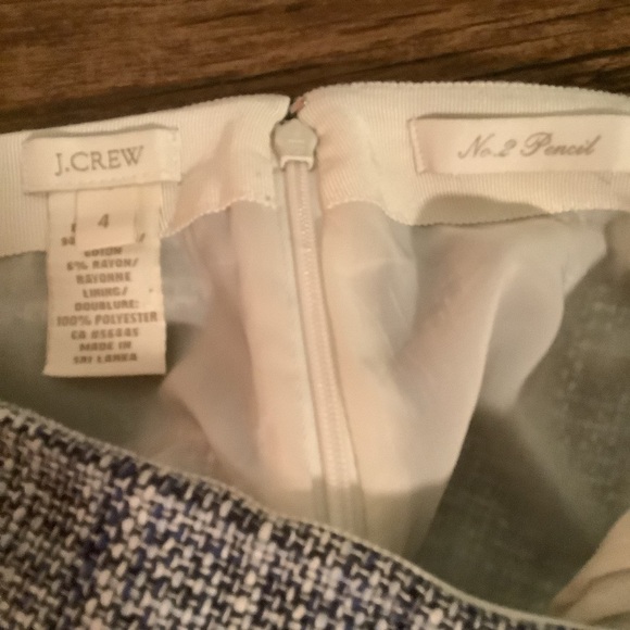 J. Crew women’s size 4 polyester rayon preppy business casual No 2 pencil skirt - Picture 6 of 7